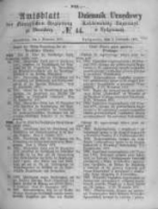 Amtsblatt der Königlichen Preussischen Regierung zu Bromberg. 1871.11.03 No.44