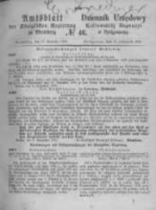 Amtsblatt der Königlichen Preussischen Regierung zu Bromberg. 1871.11.17 No.46