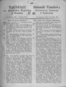 Amtsblatt der Königlichen Preussischen Regierung zu Bromberg. 1871.12.01 No.48