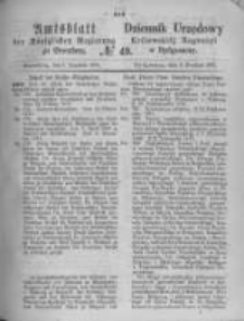 Amtsblatt der Königlichen Preussischen Regierung zu Bromberg. 1871.12.08 No.49