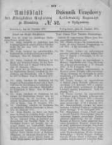 Amtsblatt der Königlichen Preussischen Regierung zu Bromberg. 1871.12.29 No.52
