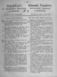 Amtsblatt der Königlichen Preussischen Regierung zu Bromberg. 1872.02.02 No.5