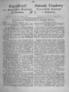 Amtsblatt der Königlichen Preussischen Regierung zu Bromberg. 1872.02.16 No.7