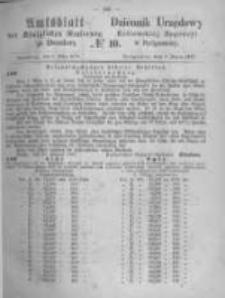 Amtsblatt der Königlichen Preussischen Regierung zu Bromberg. 1872.03.08 No.10