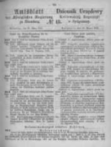 Amtsblatt der Königlichen Preussischen Regierung zu Bromberg. 1872.03.29 No.13