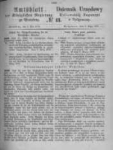 Amtsblatt der Königlichen Preussischen Regierung zu Bromberg. 1872.05.03 No.18