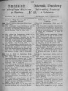 Amtsblatt der Königlichen Preussischen Regierung zu Bromberg. 1872.06.07 No.23