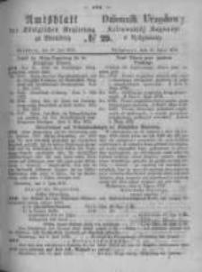 Amtsblatt der Königlichen Preussischen Regierung zu Bromberg. 1872.07.19 No.29