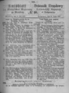 Amtsblatt der Königlichen Preussischen Regierung zu Bromberg. 1872.07.26 No.30
