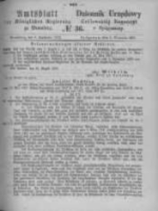 Amtsblatt der Königlichen Preussischen Regierung zu Bromberg. 1872.09.06 No.36