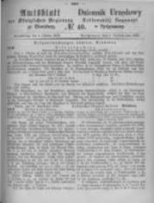Amtsblatt der Königlichen Preussischen Regierung zu Bromberg. 1872.10.04 No.40