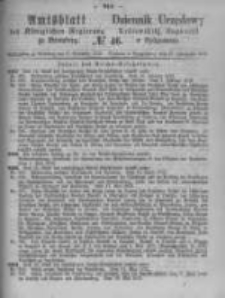 Amtsblatt der Königlichen Preussischen Regierung zu Bromberg. 1872.11.15 No.46