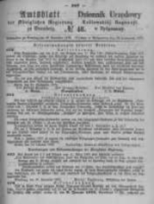 Amtsblatt der Königlichen Preussischen Regierung zu Bromberg. 1872.11.29 No.48