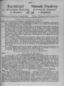 Amtsblatt der Königlichen Preussischen Regierung zu Bromberg. 1872.12.06 No.49