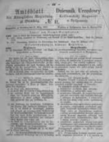 Amtsblatt der K&ouml;niglichen Preussischen Regierung zu Bromberg. 1873.03.14 No.11