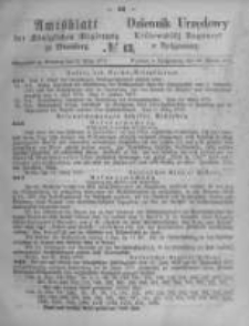 Amtsblatt der Königlichen Preussischen Regierung zu Bromberg. 1873.03.28 No.13