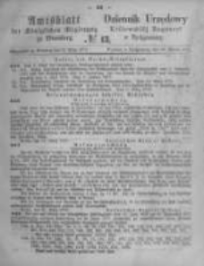 Amtsblatt der Königlichen Preussischen Regierung zu Bromberg. 1873.03.28 No.13