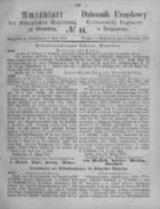 Amtsblatt der Königlichen Preussischen Regierung zu Bromberg. 1873.04.04 No.14