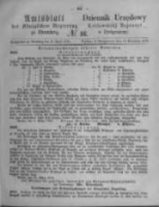 Amtsblatt der K&ouml;niglichen Preussischen Regierung zu Bromberg. 1873.04.18 No.16