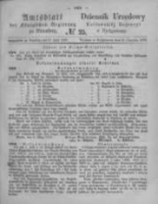 Amtsblatt der K&ouml;niglichen Preussischen Regierung zu Bromberg. 1873.06.20 No.25
