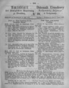 Amtsblatt der K&ouml;niglichen Preussischen Regierung zu Bromberg. 1873.07.18 No.29