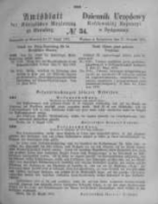 Amtsblatt der Königlichen Preussischen Regierung zu Bromberg. 1873.08.22 No.34