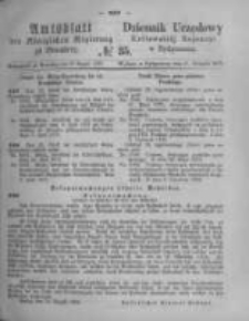 Amtsblatt der Königlichen Preussischen Regierung zu Bromberg. 1873.08.29 No.35