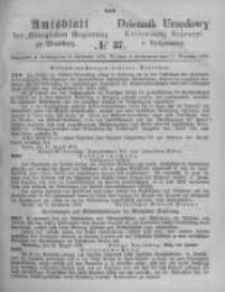 Amtsblatt der K&ouml;niglichen Preussischen Regierung zu Bromberg. 1873.09.12 No.37