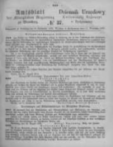 Amtsblatt der Königlichen Preussischen Regierung zu Bromberg. 1873.09.12 No.37