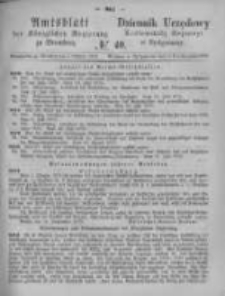 Amtsblatt der K&ouml;niglichen Preussischen Regierung zu Bromberg. 1873.10.03 No.40
