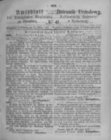Amtsblatt der Königlichen Preussischen Regierung zu Bromberg. 1873.10.10 No.41