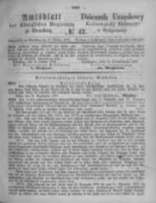 Amtsblatt der Königlichen Preussischen Regierung zu Bromberg. 1873.10.17 No.42