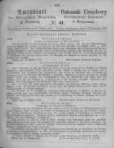 Amtsblatt der Königlichen Preussischen Regierung zu Bromberg. 1873.10.31 No.44