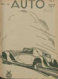 Auto: miesięcznik: organ Automobilklubu Polski oraz Klubów Afiljowanych: organe officiel de l'AutomobilKlub Polska et des clubs affiliés 1935 sierpień Nr8
