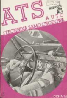 ATS Auto i Technika Samochodowa: organ Automobilklubu Polski oraz Klubów Afiliowanych: organe officiel de l'AutomobilKlub Polski et des clubs affiliés 1936 sierpień R.15 Nr8