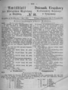 Amtsblatt der K&ouml;niglichen Preussischen Regierung zu Bromberg. 1874.04.17 No.16