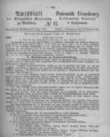 Amtsblatt der Königlichen Preussischen Regierung zu Bromberg. 1874.04.24 No.17