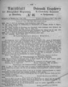 Amtsblatt der Königlichen Preussischen Regierung zu Bromberg. 1874.05.01 No.18