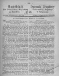 Amtsblatt der Königlichen Preussischen Regierung zu Bromberg. 1874.05.08 No.19