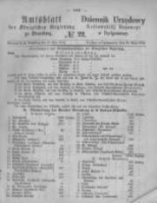 Amtsblatt der Königlichen Preussischen Regierung zu Bromberg. 1874.05.29 No.22