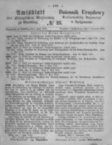 Amtsblatt der Königlichen Preussischen Regierung zu Bromberg. 1874.06.05 No.23