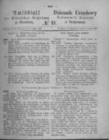 Amtsblatt der Königlichen Preussischen Regierung zu Bromberg. 1874.07.03 No.27
