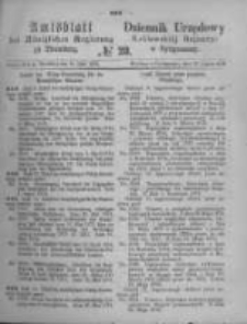 Amtsblatt der Königlichen Preussischen Regierung zu Bromberg. 1874.07.10 No.28