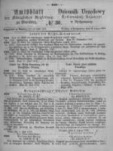 Amtsblatt der Königlichen Preussischen Regierung zu Bromberg. 1874.07.24 No.30