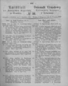 Amtsblatt der Königlichen Preussischen Regierung zu Bromberg. 1874.09.18 No.38