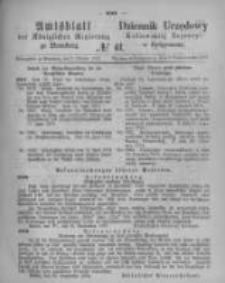 Amtsblatt der Königlichen Preussischen Regierung zu Bromberg. 1874.10.09 No.41