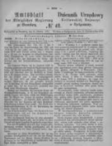 Amtsblatt der Königlichen Preussischen Regierung zu Bromberg. 1874.10.16 No.42