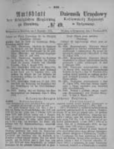 Amtsblatt der Königlichen Preussischen Regierung zu Bromberg. 1874.12.04 No.49