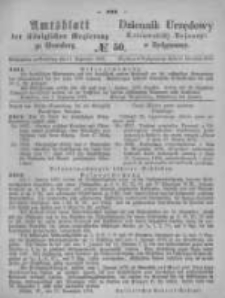 Amtsblatt der Königlichen Preussischen Regierung zu Bromberg. 1874.12.11 No.50