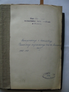 Prezydium WRN w Poznaniu, sygn. 107 (1948 – 1950): Korespondencja z Administracją Poznańskiego Wojewódzkiego Związku Samorządowego, Tom II